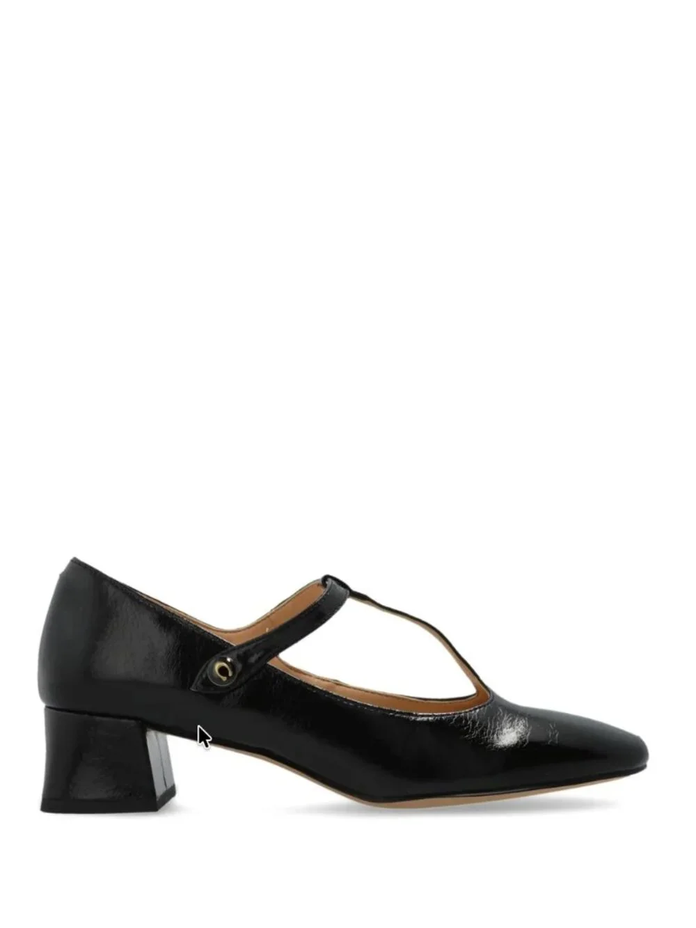 Coach Angelina t-strap patent leather black pumps